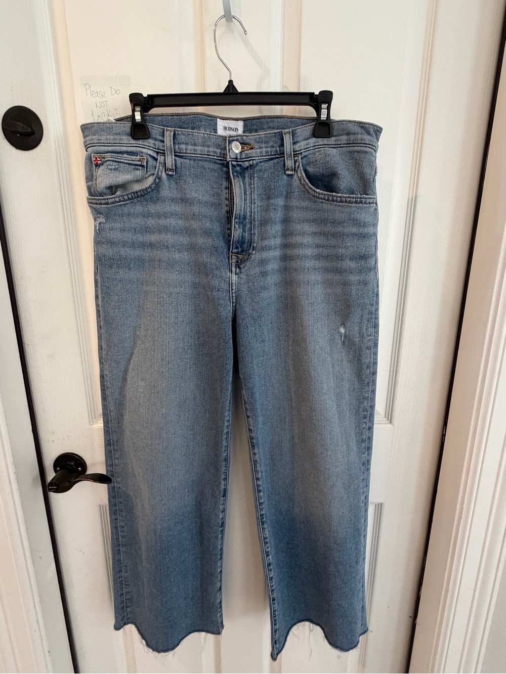 Hudson Rosalie Wide Leg Crop Jean Size 33